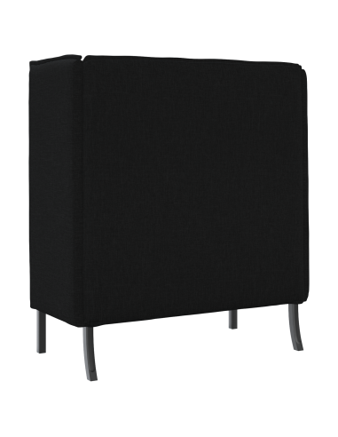 Divano alto 101cm Nero Tessuto