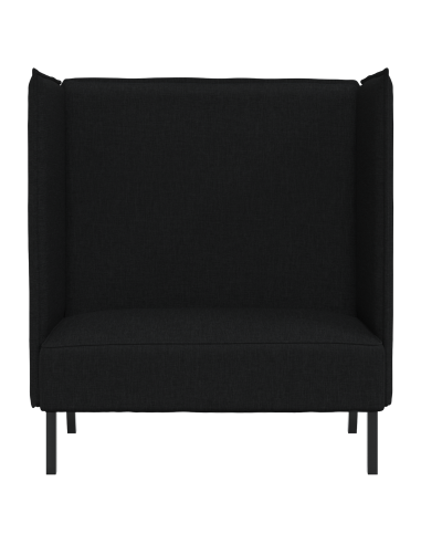 Divano alto 101cm Nero Tessuto