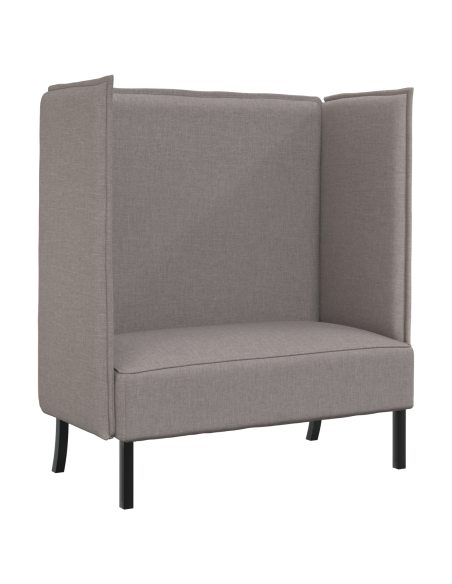 Divano Alto Schienale Tortora 109x56x121 cm Tessuto