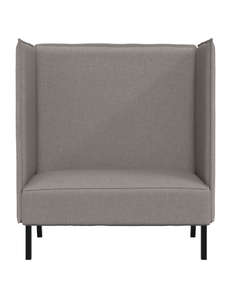 Divano Alto Schienale Tortora 109x56x121 cm Tessuto