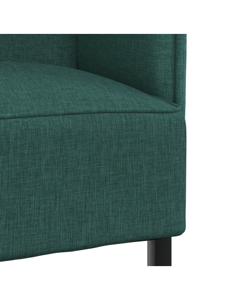 Divano alto Verde Scuro 109x56x121 cm Tessuto