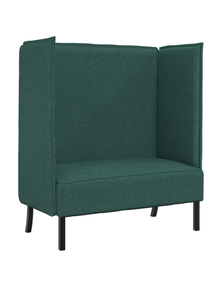 Divano alto Verde Scuro 109x56x121 cm Tessuto