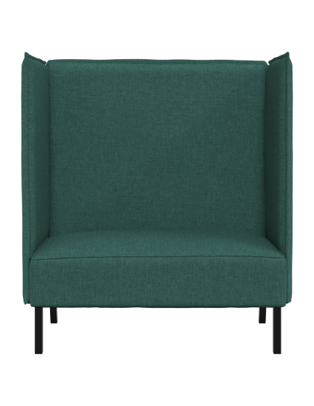 Divano alto Verde Scuro 109x56x121 cm Tessuto