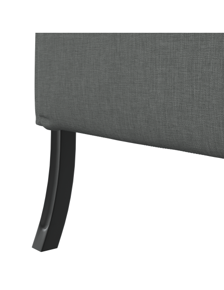 Divano Alto Grigio Scuro 109x56x121 cm Tessuto
