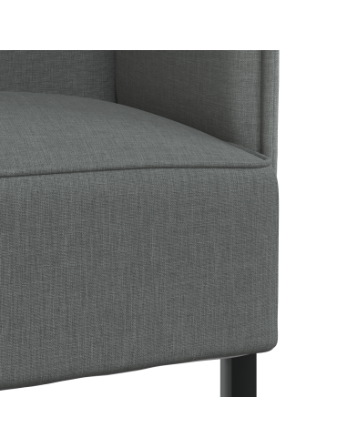 Divano alto 101cm Grigio scuro Tessuto