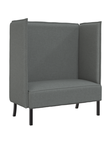 Divano alto 101cm Grigio scuro Tessuto