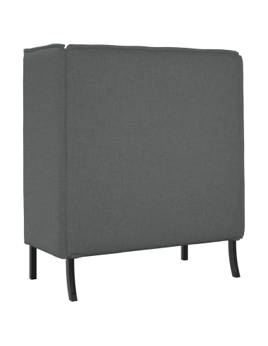 Divano alto 101cm Grigio scuro Tessuto
