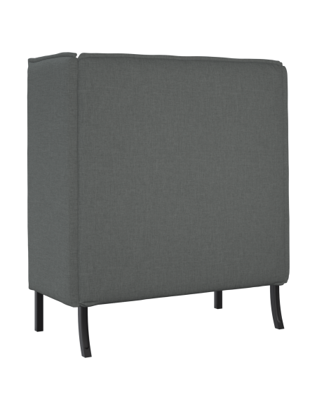 Divano Alto Grigio Scuro 109x56x121 cm Tessuto