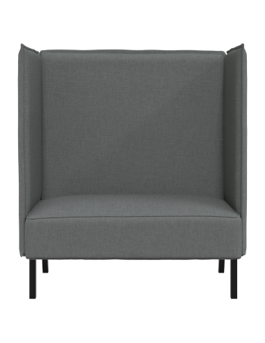 Divano alto 101cm Grigio scuro Tessuto