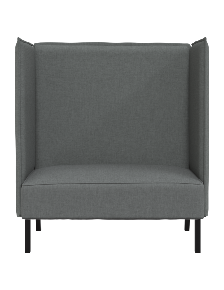 Divano Alto Grigio Scuro 109x56x121 cm Tessuto