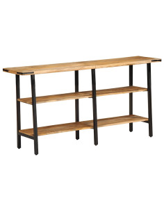 Tavolo Consolle 140x35x70 cm in Legno Massello di Mango
