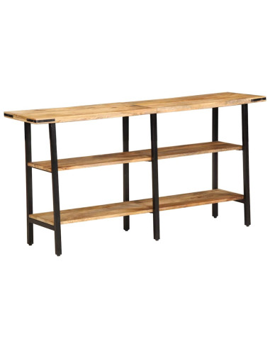Tavolo Consolle 140x35x70 cm in Legno Massello di Mango