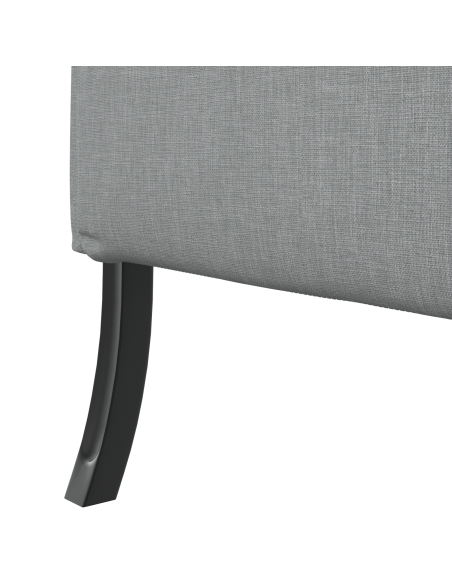 Divano Alto Schienale Grigio Chiaro 109x56x121 cm Tessuto