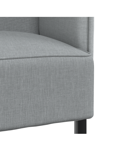 Divano alto 101cm Grigio chiaro Tessuto