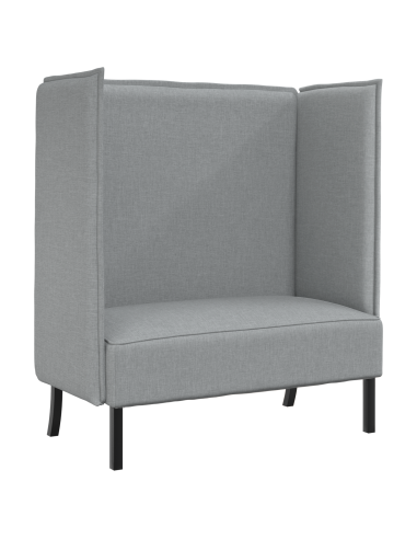 Divano alto 101cm Grigio chiaro Tessuto