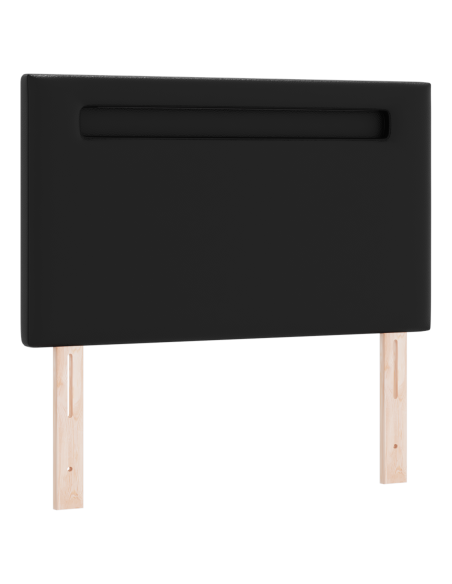 Testiera cama  design semplice nera 100 cm in similpelle