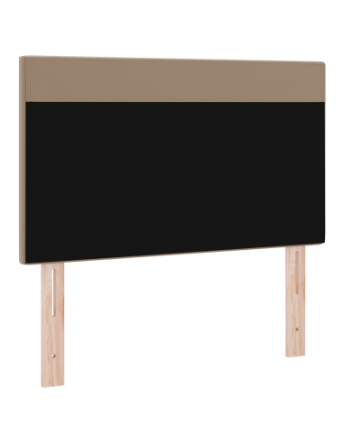 Testiera LED Cappuccino 100 cm Pelle Sintetica