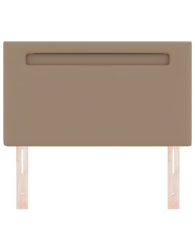 Testiera LED Cappuccino 100 cm Pelle Sintetica