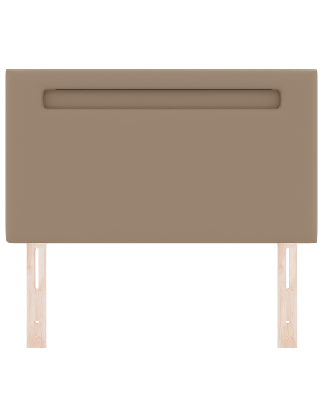 Testiera LED Cappuccino 100 cm Pelle Sintetica