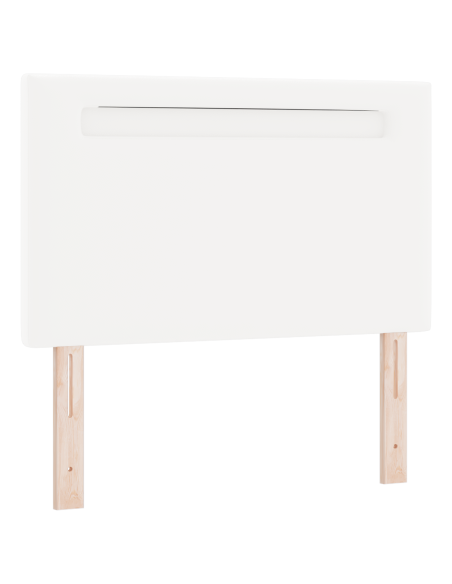 Testiera LED Bianco 100 cm Pelle Sintetica