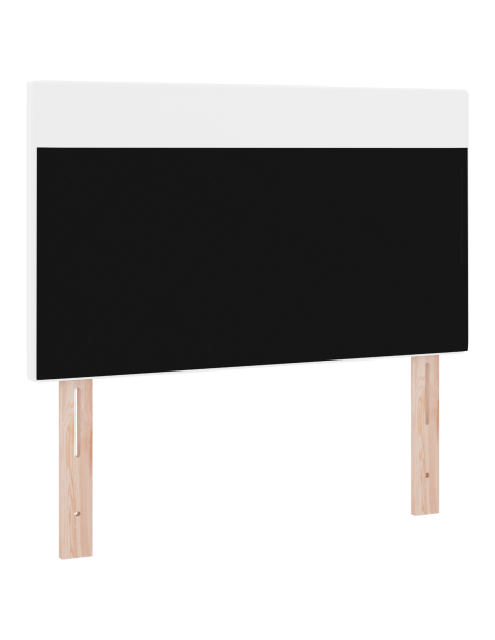 Testiera LED Bianco 100 cm Pelle Sintetica