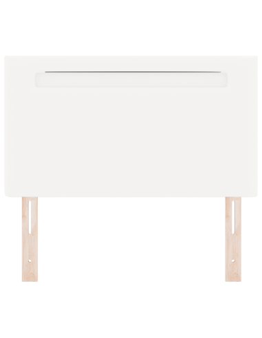 Testiera LED Bianco 100 cm Pelle Sintetica