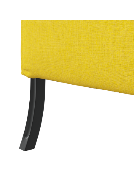 Divano Alto Schienale Giallo Chiaro 109x56x121 cm Tessuto