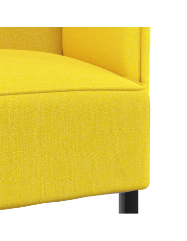 Divano alto 101cm Giallo chiaro Tessuto