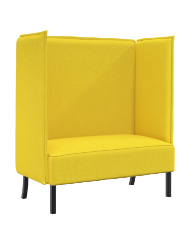 Divano alto 101cm Giallo chiaro Tessuto
