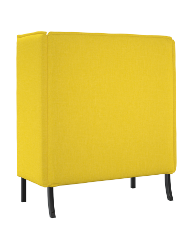 Divano alto 101cm Giallo chiaro Tessuto