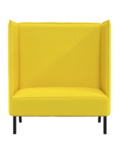 Divano alto 101cm Giallo chiaro Tessuto