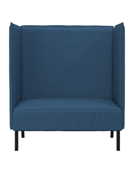 Divano Alto Schienale Blu 109x56x121 cm Tessuto
