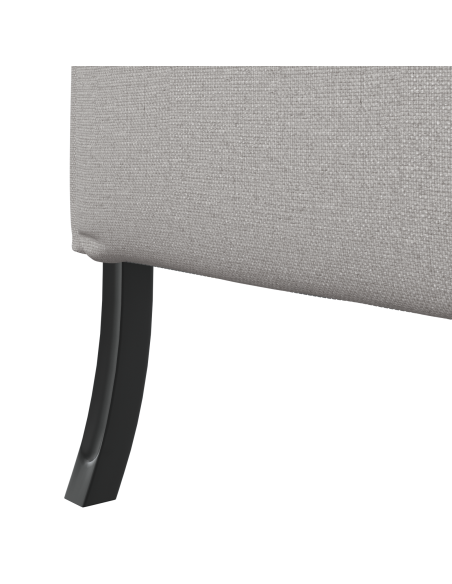 Divano Alto Grigio Chiaro 109x56x121 cm Tessuto