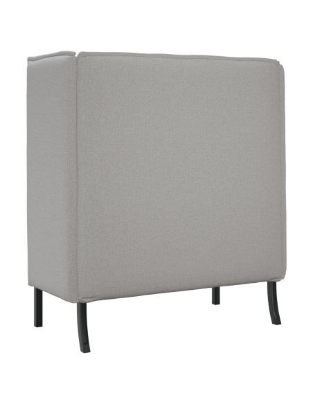 Divano Alto Grigio Chiaro 109x56x121 cm Tessuto