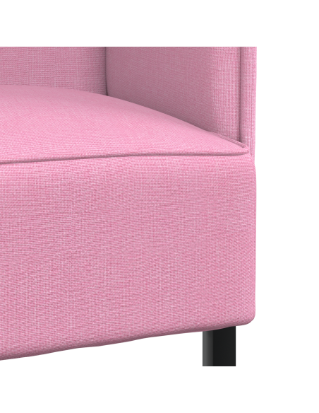Divano alto Rosa 109x56x121 cm Tessuto
