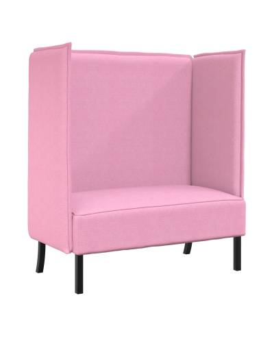 Divano alto 101cm Rosa Tessuto