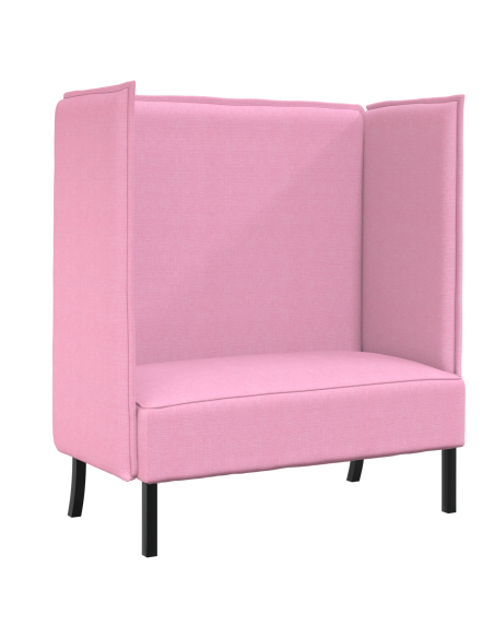 Divano alto Rosa 109x56x121 cm Tessuto