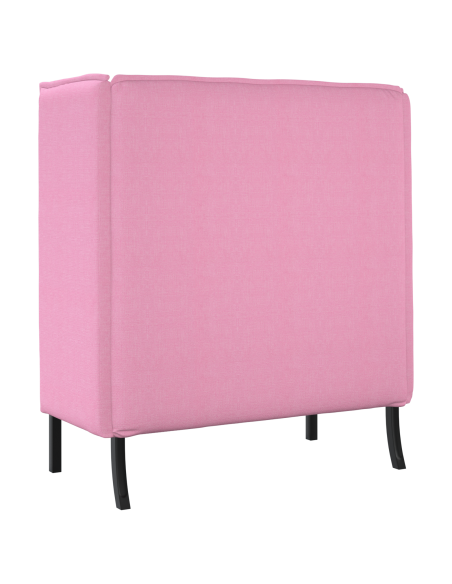Divano alto Rosa 109x56x121 cm Tessuto