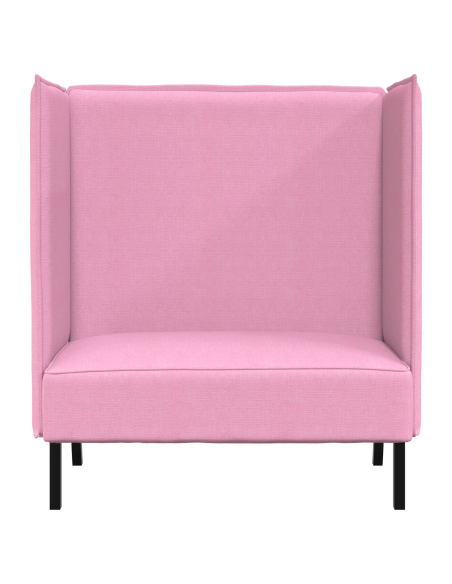 Divano alto Rosa 109x56x121 cm Tessuto
