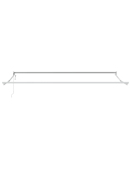 Tenda Retrattile Automatica Bianca 500x300 cm, Tessuto di ricambio per tende  per telaio 5x3 m Bianco
