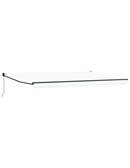 Tenda Retrattile Manuale Bianca 500x300 cm