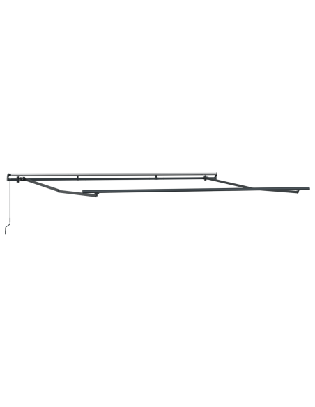 Tenda Retrattile Manuale Bianca 500x350 cm, Tessuto di Ricambio per Tenda  5x3.5 m Bianca