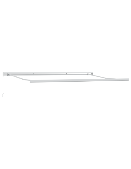 Tenda retrattile manuale bianca 500x300 cm