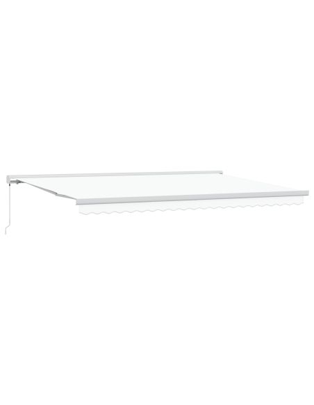 Tenda retrattile manuale bianca 500x300 cm