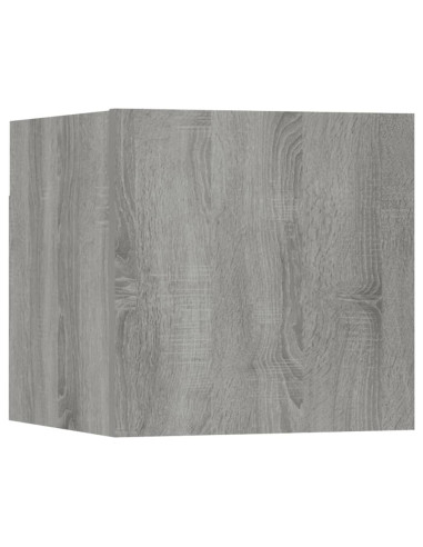 Set Mobili Porta TV 8pz Grigio Sonoma in Legno Multistrato