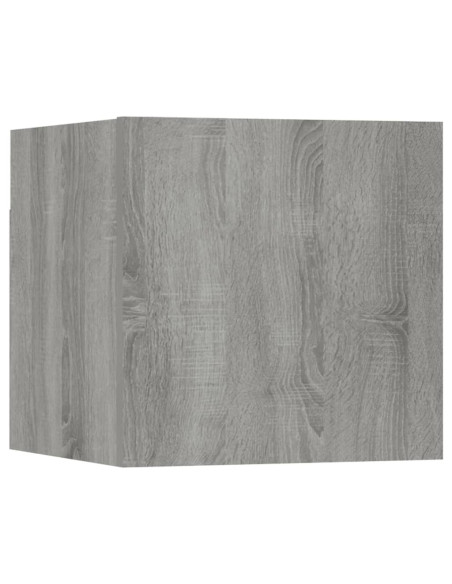 Set Mobili Porta TV 8pz Grigio Sonoma in Legno Multistrato