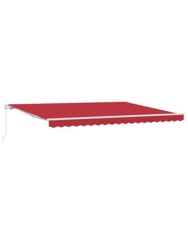 Tenda da Sole Rosso 450 x 350 x 165 cm Poliestere