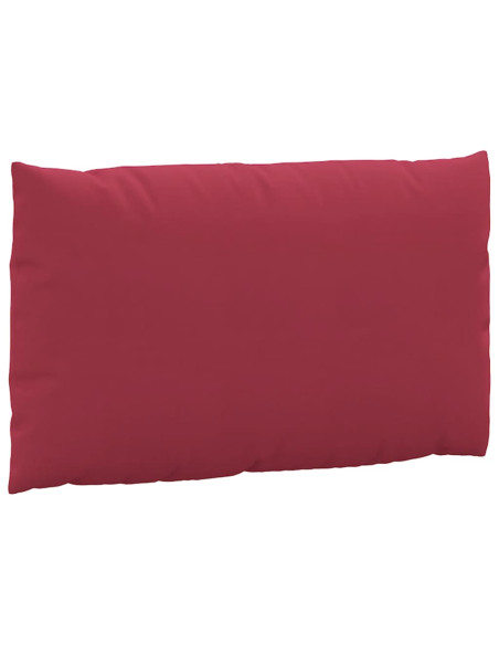 Cuscini per Pallet 3 pz Rosso Vino in Tessuto Oxford
