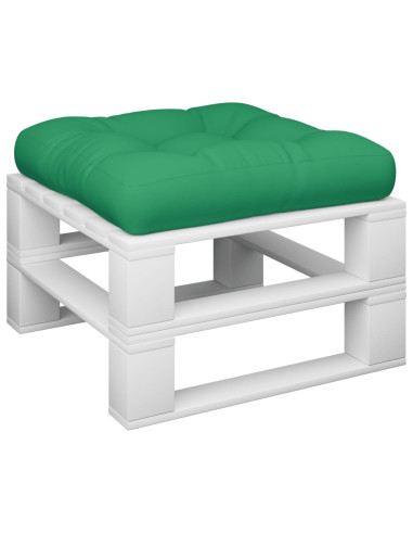 Cuscino per Pallet Verde 58x58x10 cm in Tessuto