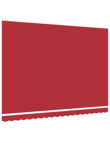 Telo di ricambio per tenda da sole Rosso 430 x 345 cm